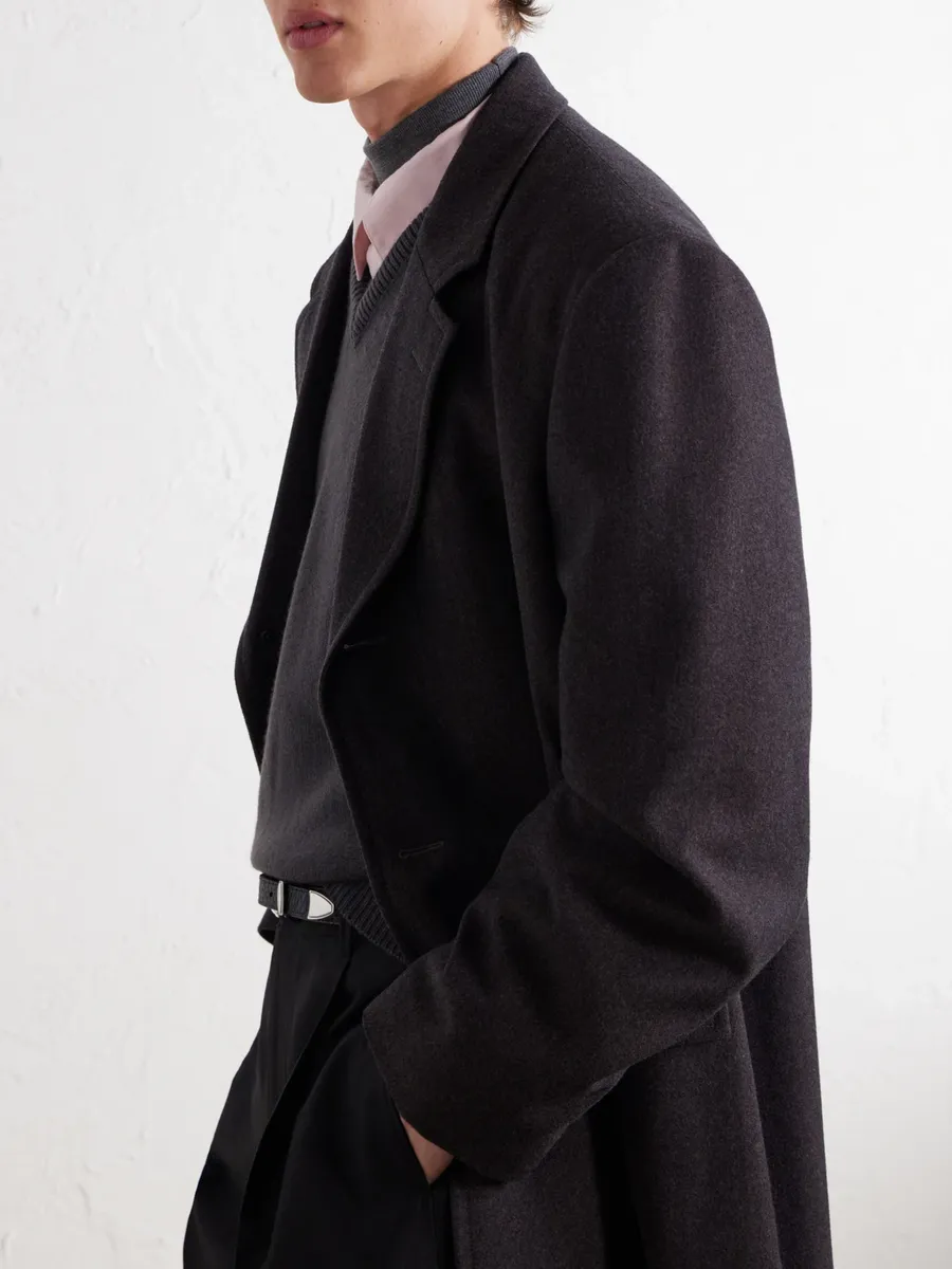 Lemaire Woven Cashmere-Blend Coat - Men | Thumbnail 5 Lemaire Woven Cashmere-Blend Coat - Men | Thumbnail 5