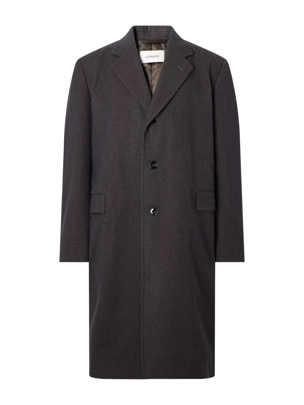 Lemaire Woven Cashmere-Blend Coat - Men