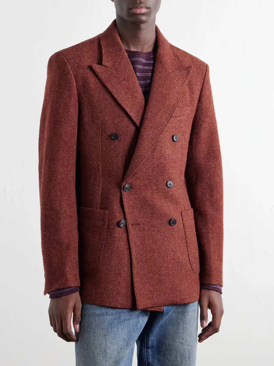 Portuguese Flannel Double-Breasted Wool-Tweed Blazer - Men | Thumbnail 3 Portuguese Flannel Double-Breasted Wool-Tweed Blazer - Men | Thumbnail 3