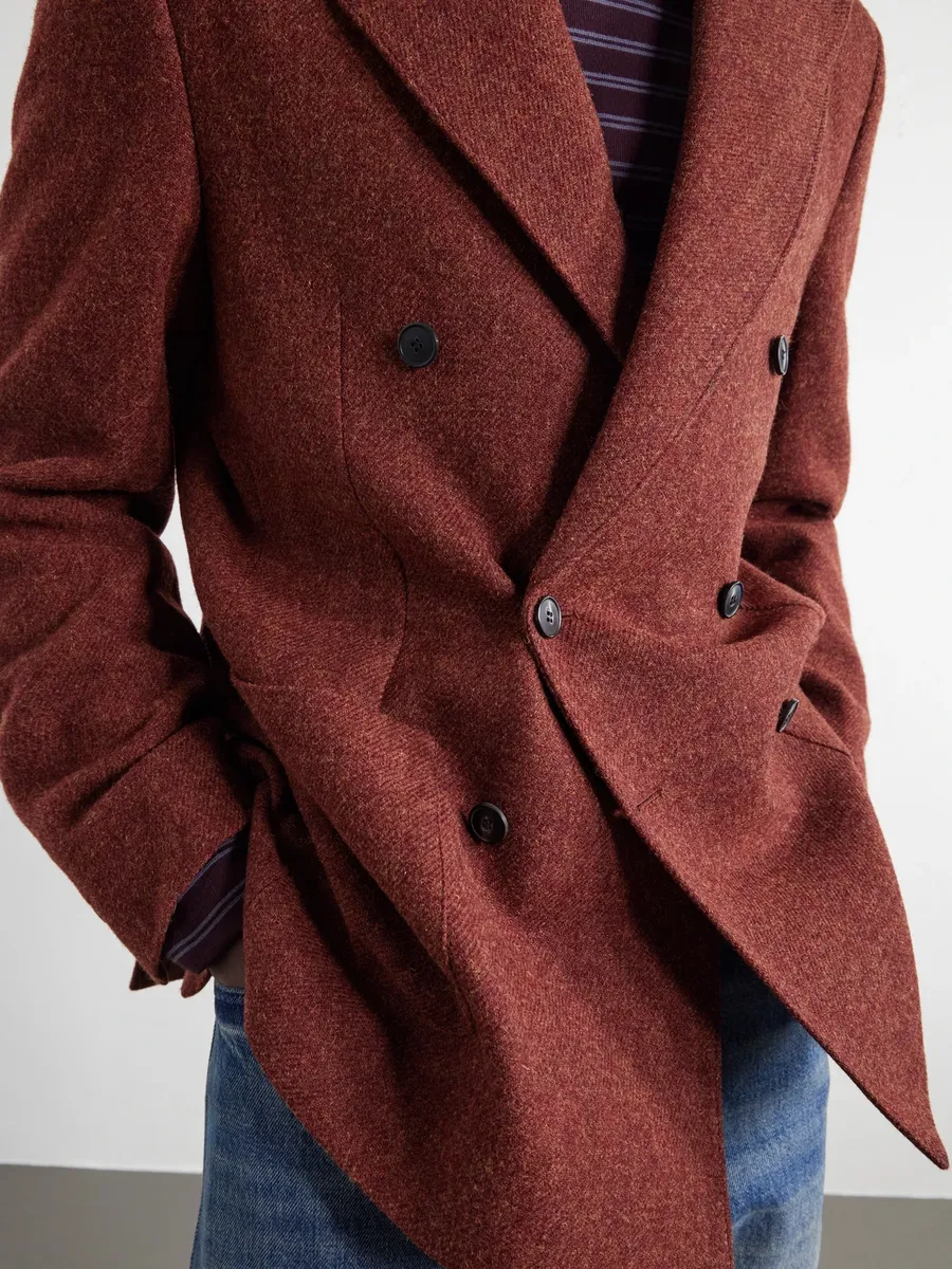 Portuguese Flannel Double-Breasted Wool-Tweed Blazer - Men | Thumbnail 5 Portuguese Flannel Double-Breasted Wool-Tweed Blazer - Men | Thumbnail 5