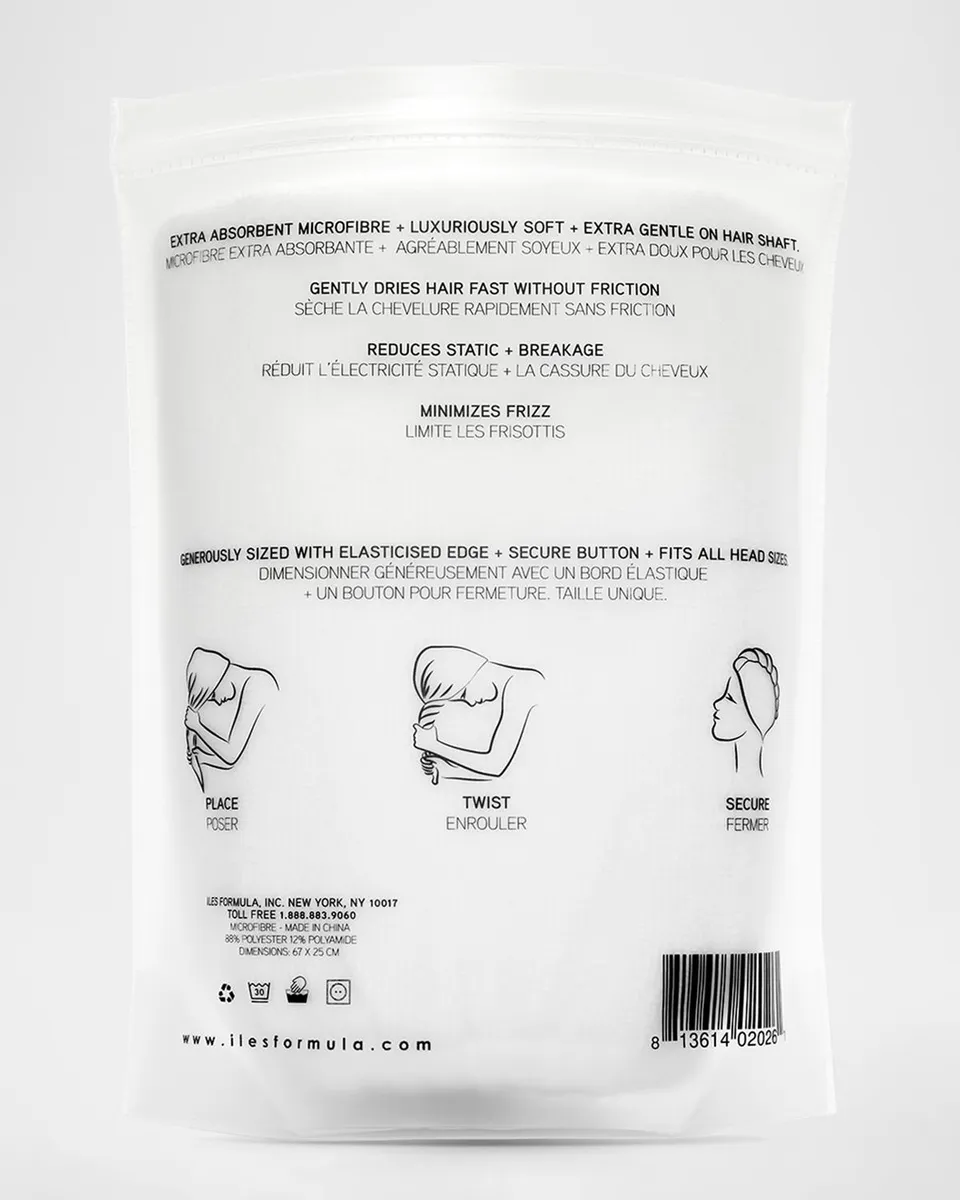 Iles Formula Hair Turban Towel | Thumbnail 2