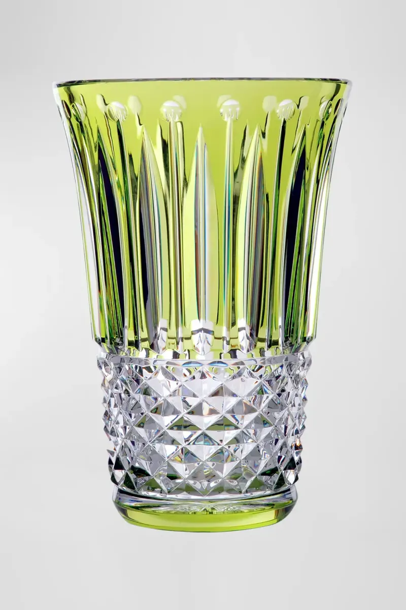 Saint Louis Crystal Tommyssimo Chartreuse Green Vase | Thumbnail 3 Saint Louis Crystal Tommyssimo Chartreuse Green Vase | Thumbnail 3