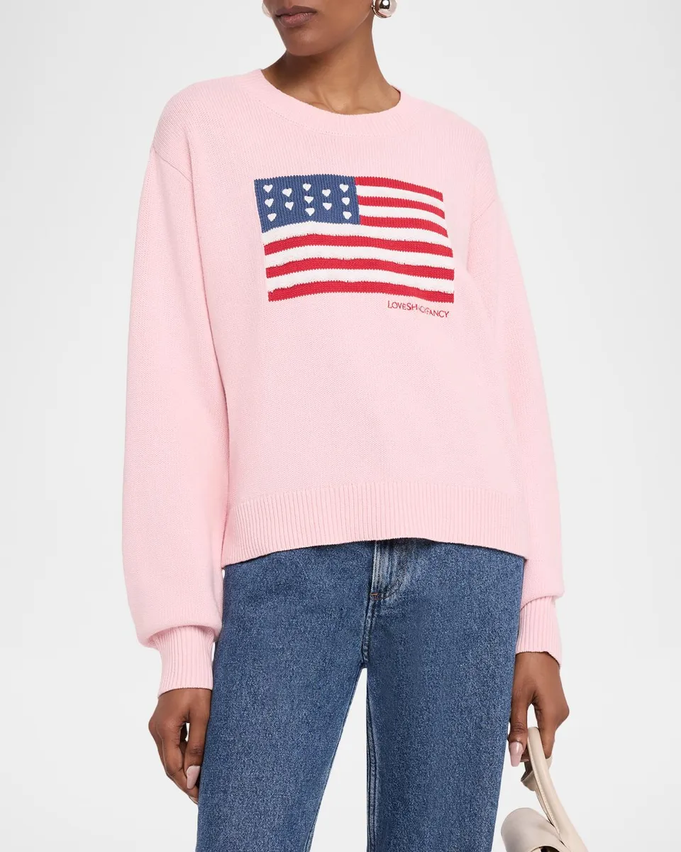 LoveShackFancy Ty Cotton Flag Pullover | Thumbnail 4 LoveShackFancy Ty Cotton Flag Pullover | Thumbnail 4