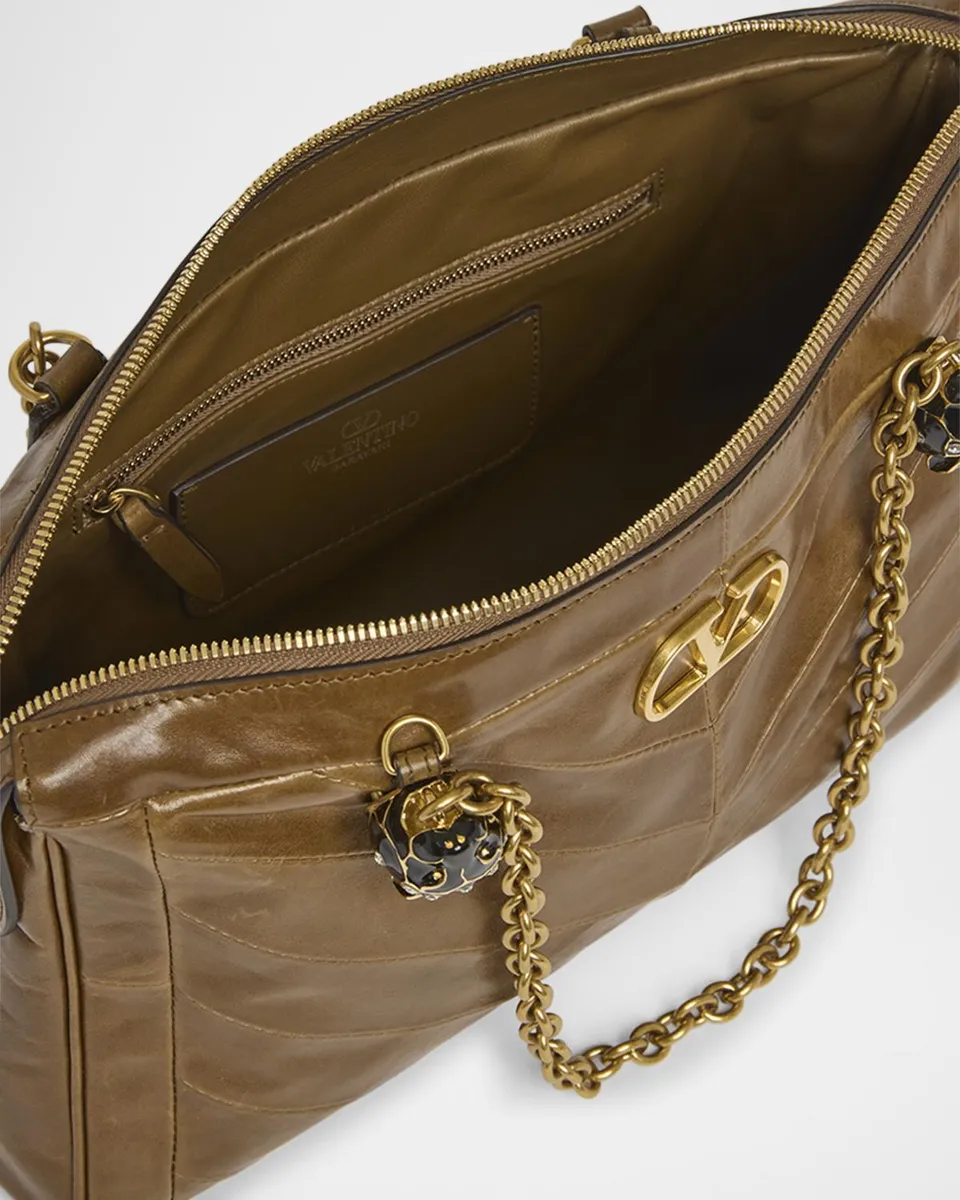 Valentino Garavani Panthea Medium Patchwork Chevron Shoulder Bag | Thumbnail 4
