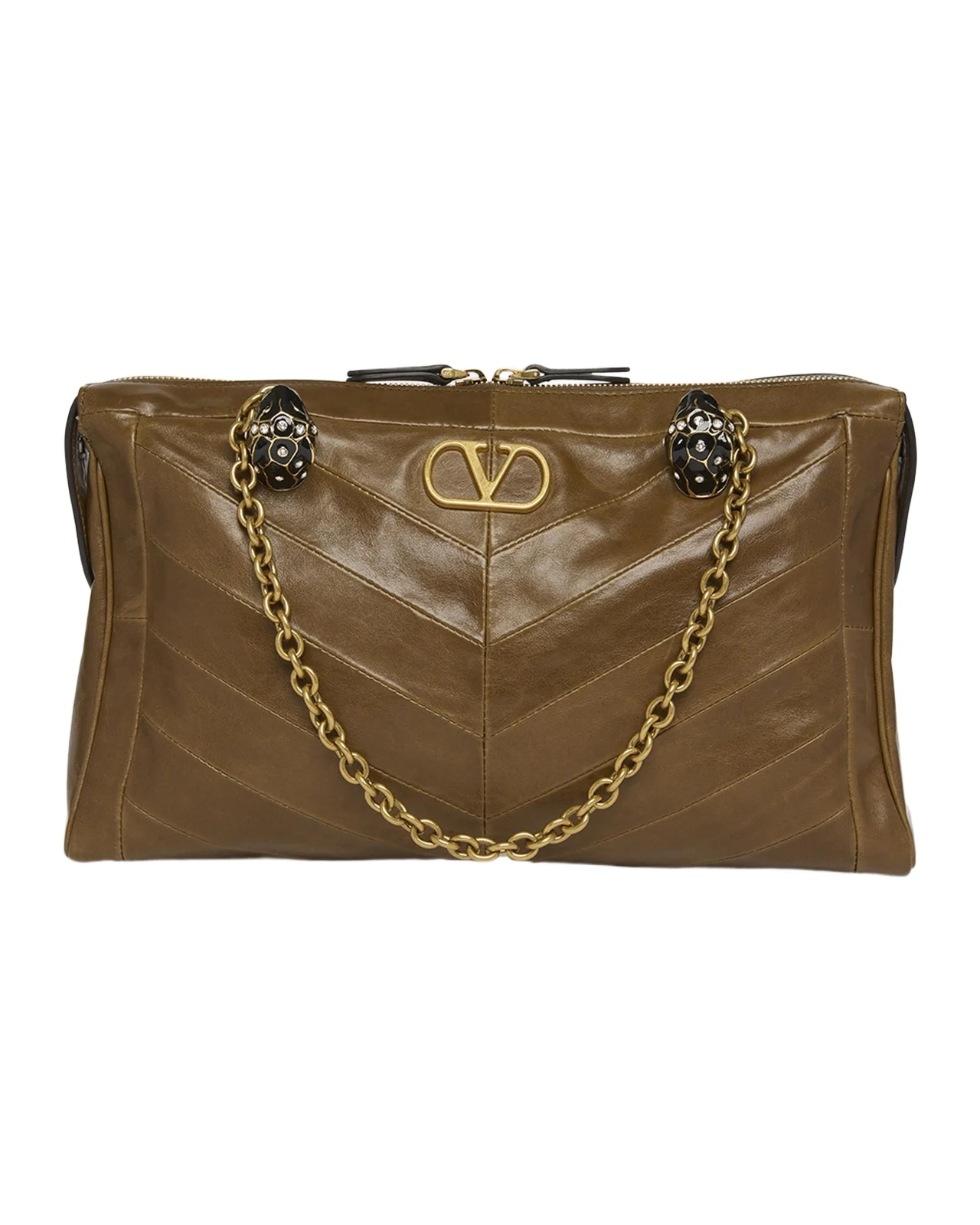 Panthea Medium Patchwork Chevron Shoulder Bag Panthea Medium Patchwork Chevron Shoulder Bag