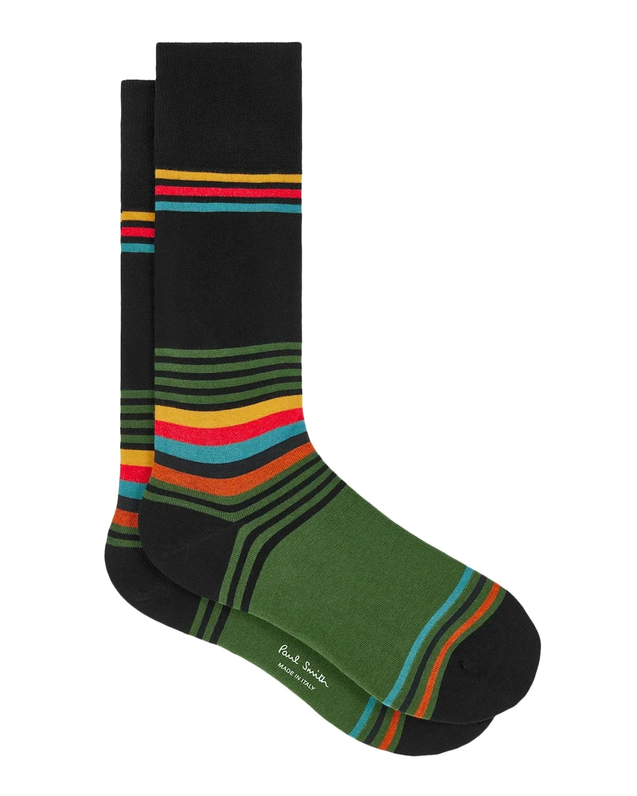 Paul Smith Men's Artist Stripe Crew Socks