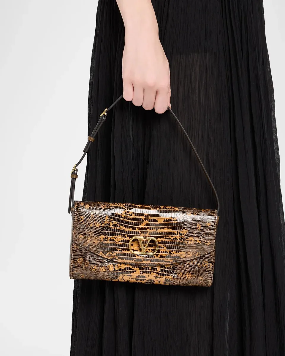 Valentino Garavani DeVain Small Shoulder Bag in Tejus | Thumbnail 2