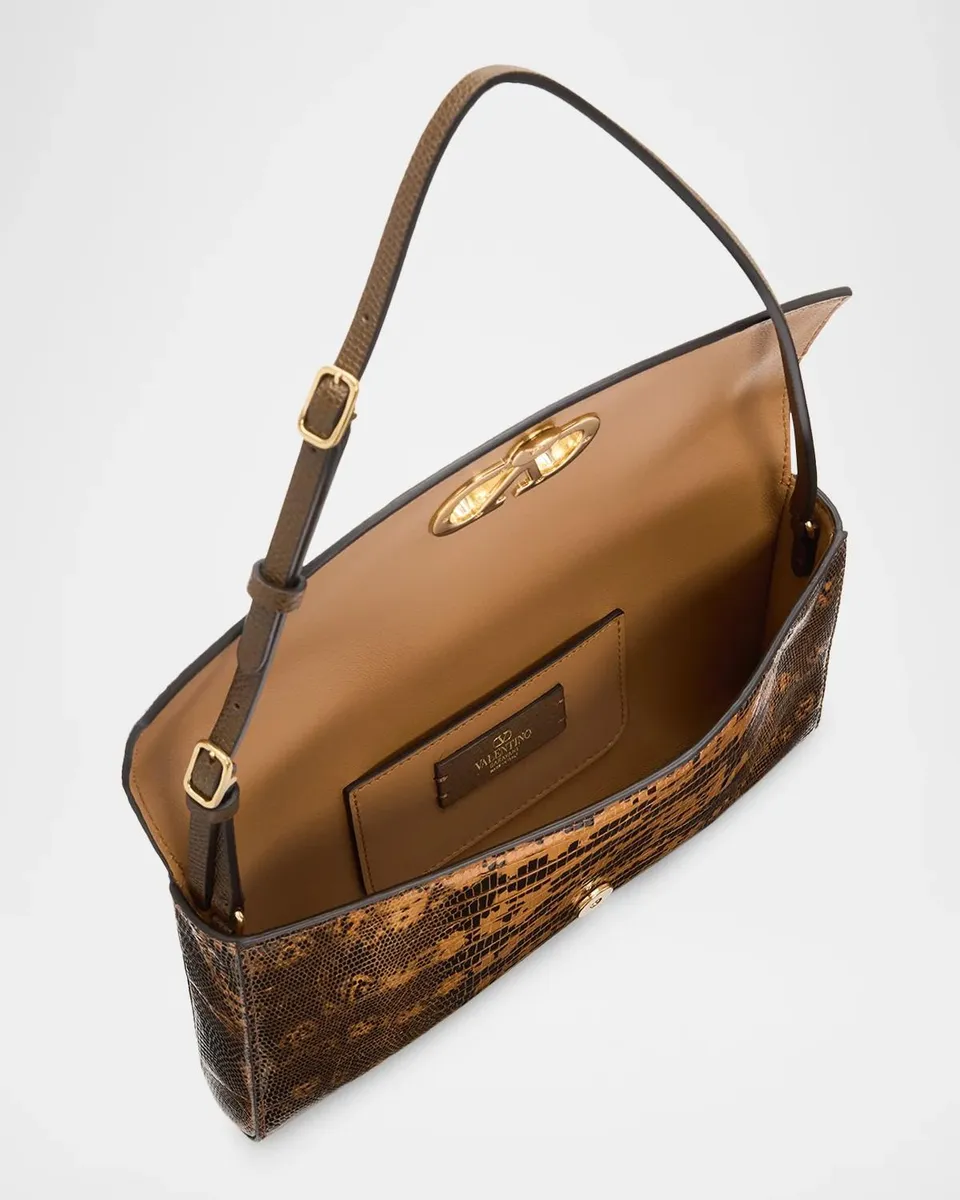Valentino Garavani DeVain Small Shoulder Bag in Tejus | Thumbnail 4