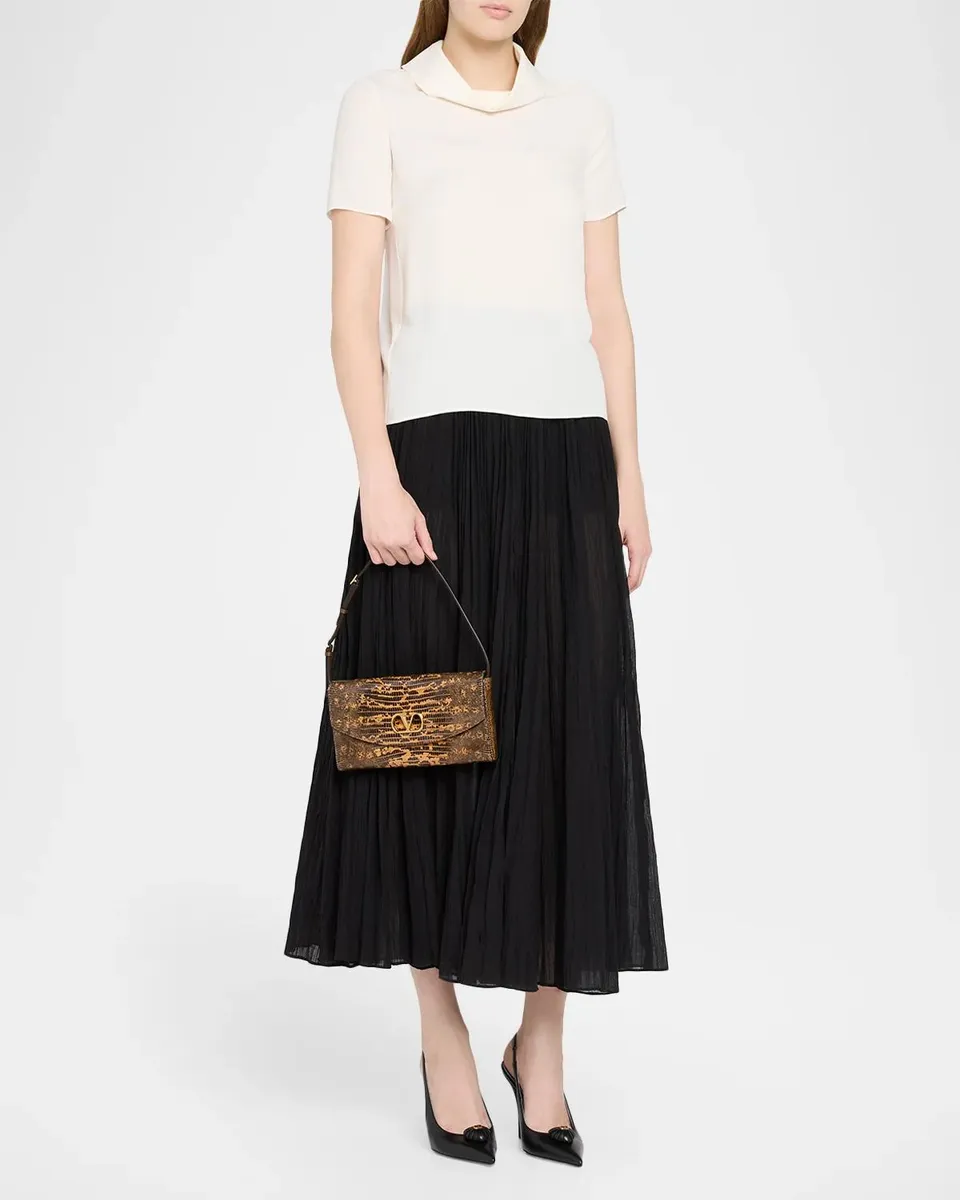 Valentino Garavani DeVain Small Shoulder Bag in Tejus | Thumbnail 5