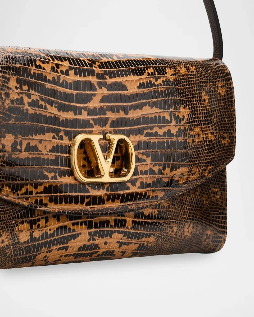 Valentino Garavani DeVain Small Shoulder Bag in Tejus | Thumbnail 6