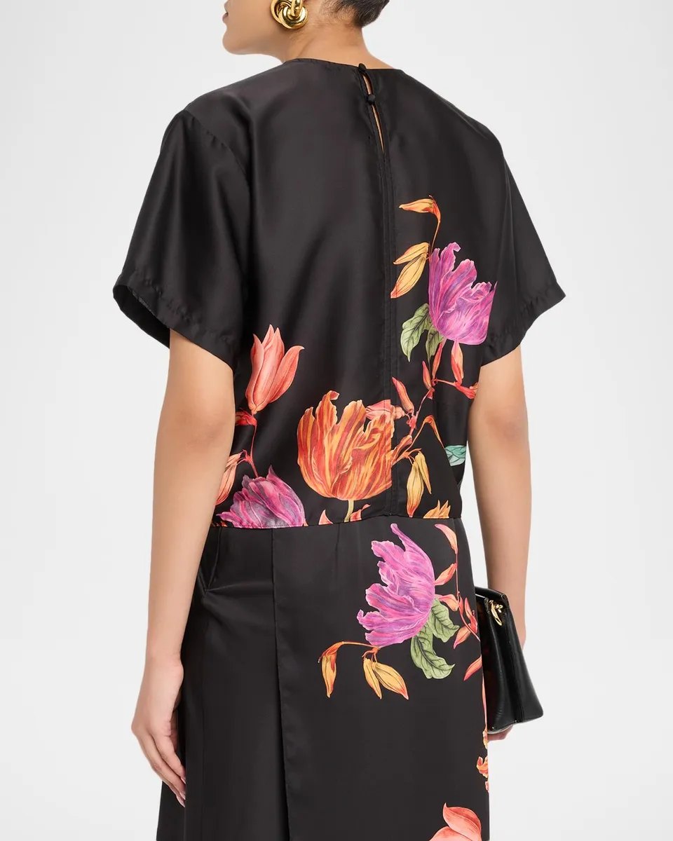Misa Los Angeles Rain Floral Short-Sleeve Top | Thumbnail 3 Misa Los Angeles Rain Floral Short-Sleeve Top | Thumbnail 3