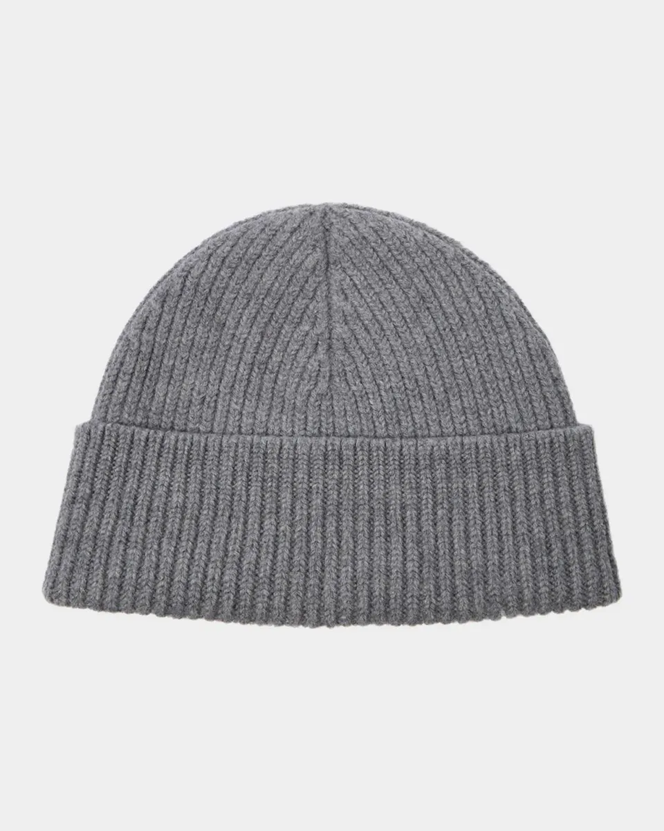 AMI PARIS Men's Wool Rib-Knit Ami De Coeur-Embroidered Beanie Hat | Thumbnail 2 AMI PARIS Men's Wool Rib-Knit Ami De Coeur-Embroidered Beanie Hat | Thumbnail 2