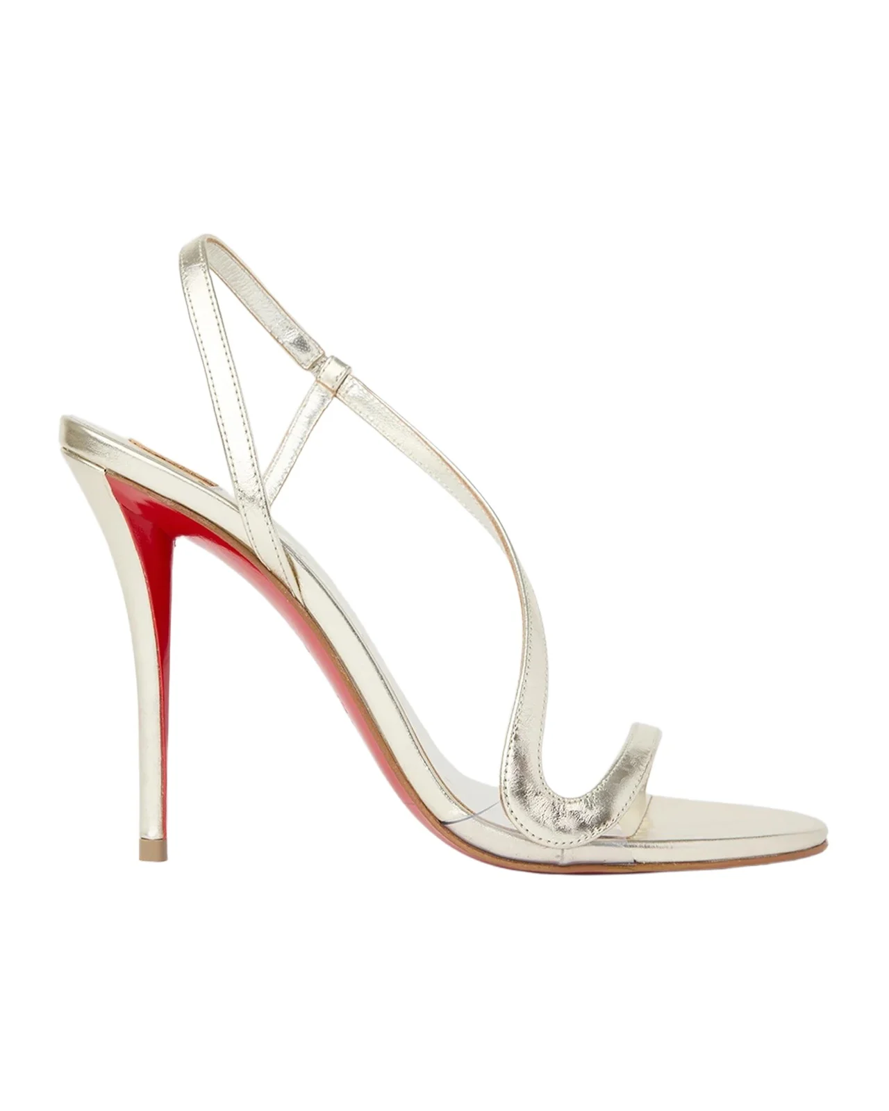 100mm Rosa Z Metallic Leather Slingback Sandals 100mm Rosa Z Metallic Leather Slingback Sandals