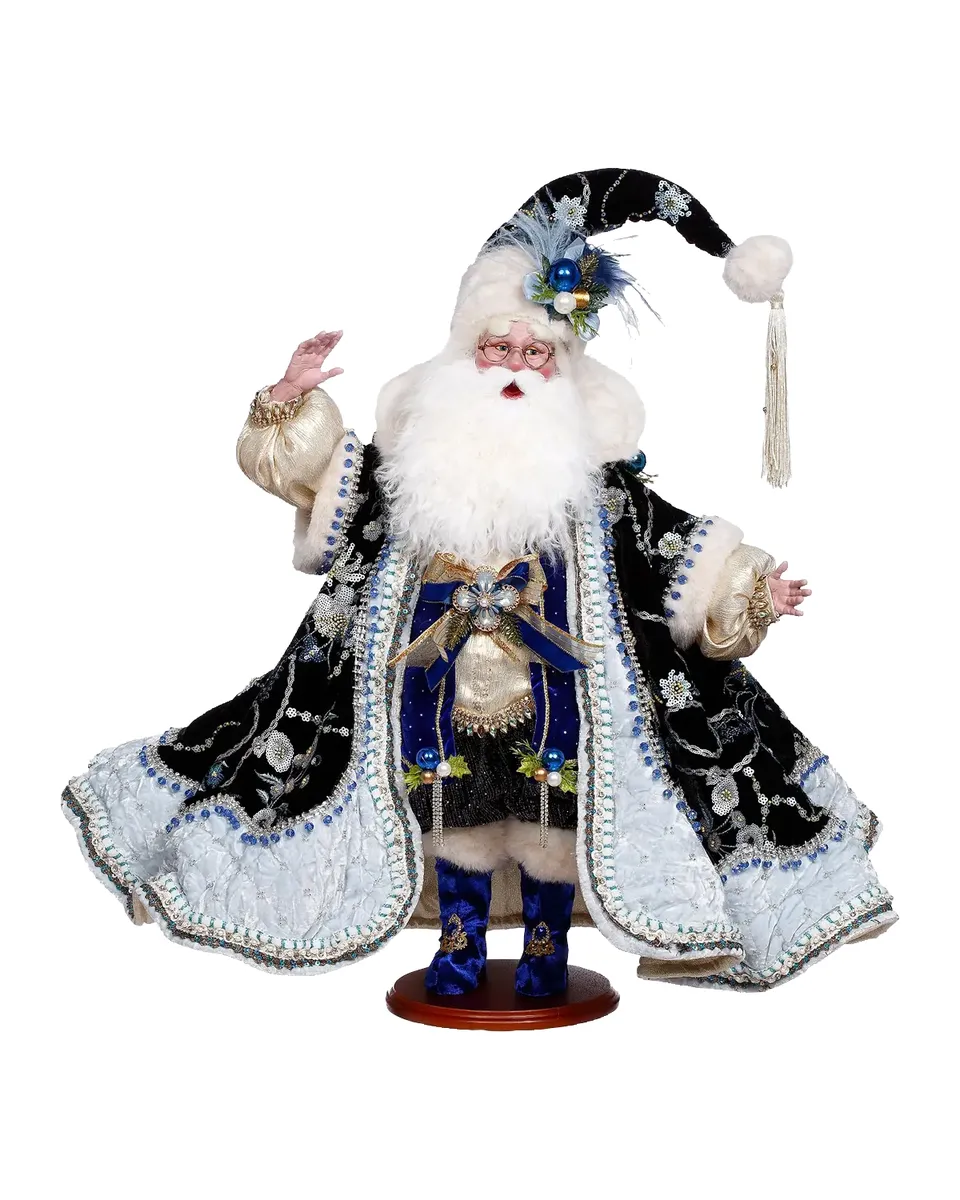 Mark Roberts Blue Suede Shoes Santa Figurine | Thumbnail 2 Mark Roberts Blue Suede Shoes Santa Figurine | Thumbnail 2
