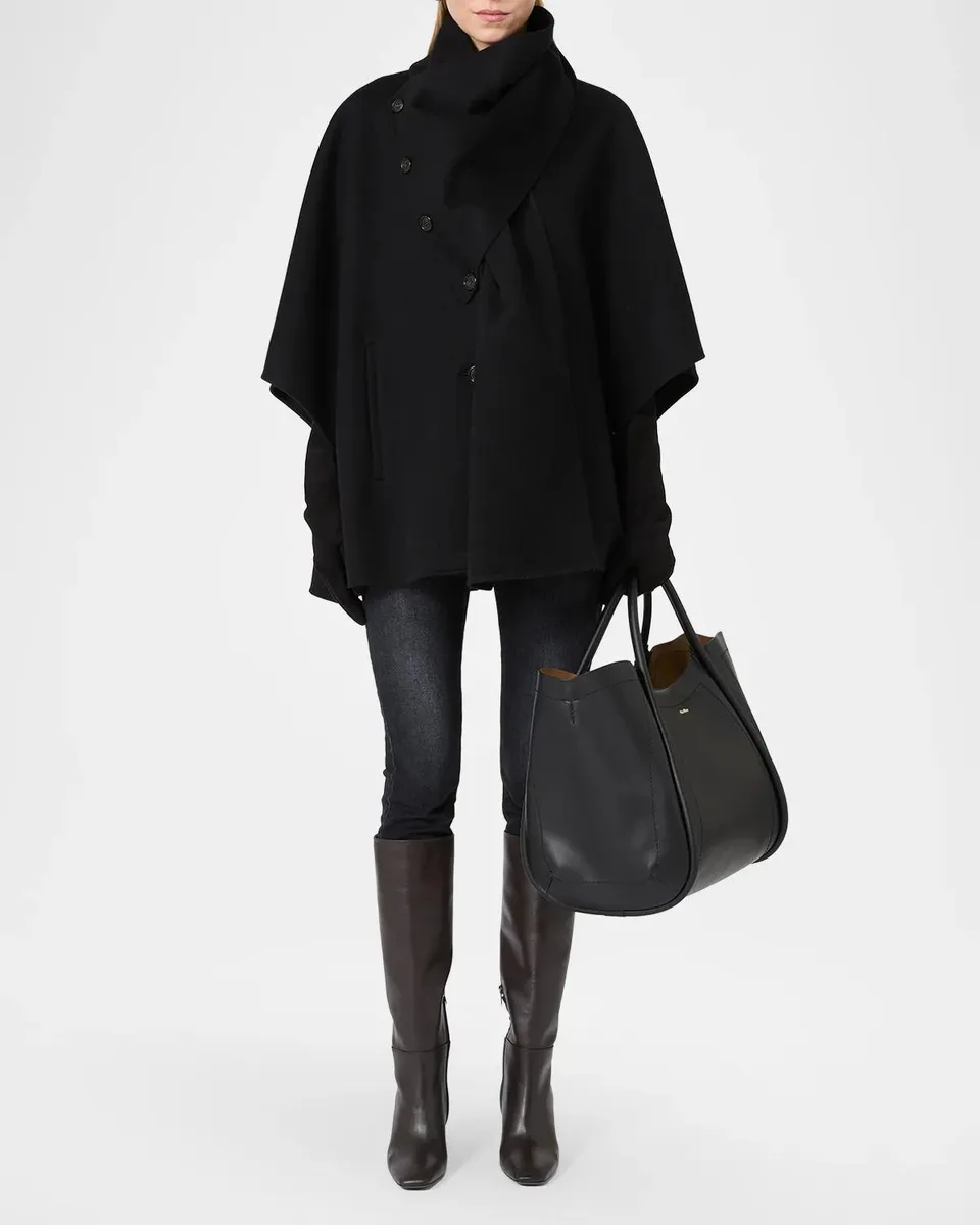 Max Mara Oversized Virgin Wool Cape | Thumbnail 2 Max Mara Oversized Virgin Wool Cape | Thumbnail 2