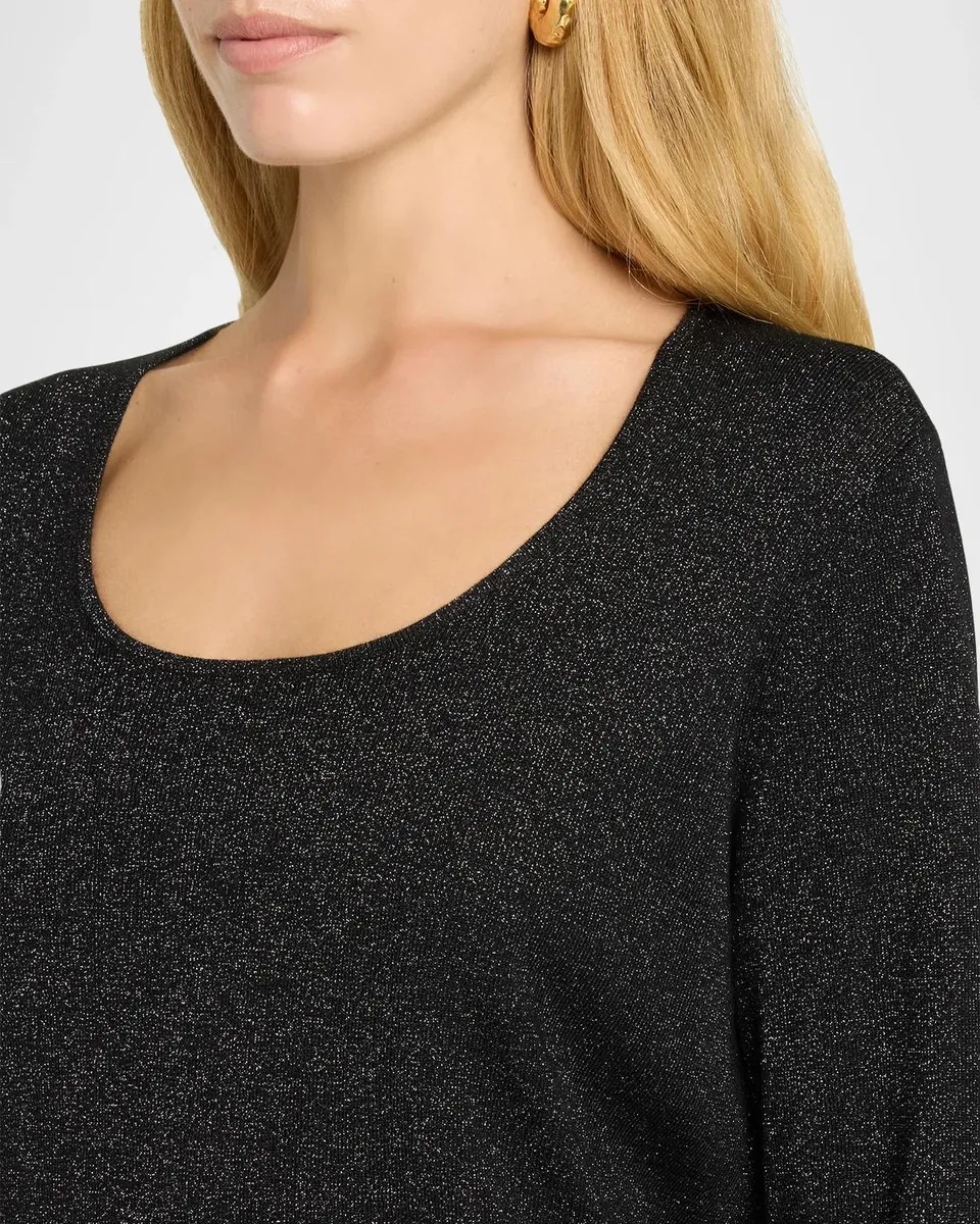 Eileen Fisher Scoop-Neck Metallic Wool Knit Sweater | Thumbnail 5 Eileen Fisher Scoop-Neck Metallic Wool Knit Sweater | Thumbnail 5