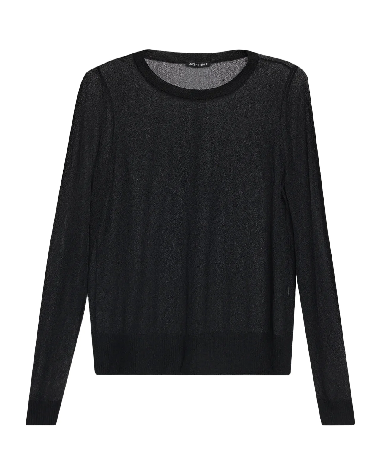 Crewneck Sheer Knit Sweater Crewneck Sheer Knit Sweater