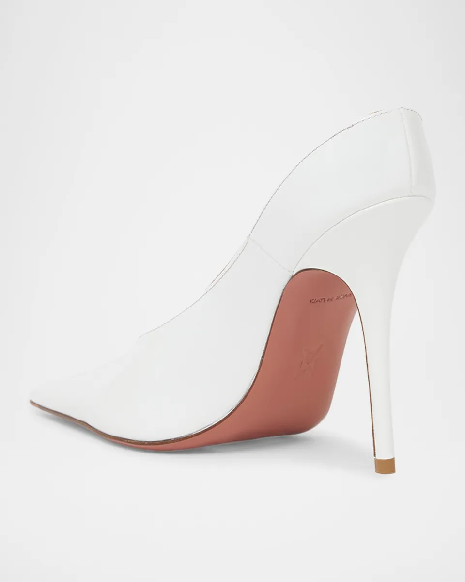 Amina Muaddi Anok 90MM Patent Leather Mules | Thumbnail 2 Amina Muaddi Anok 90MM Patent Leather Mules | Thumbnail 2