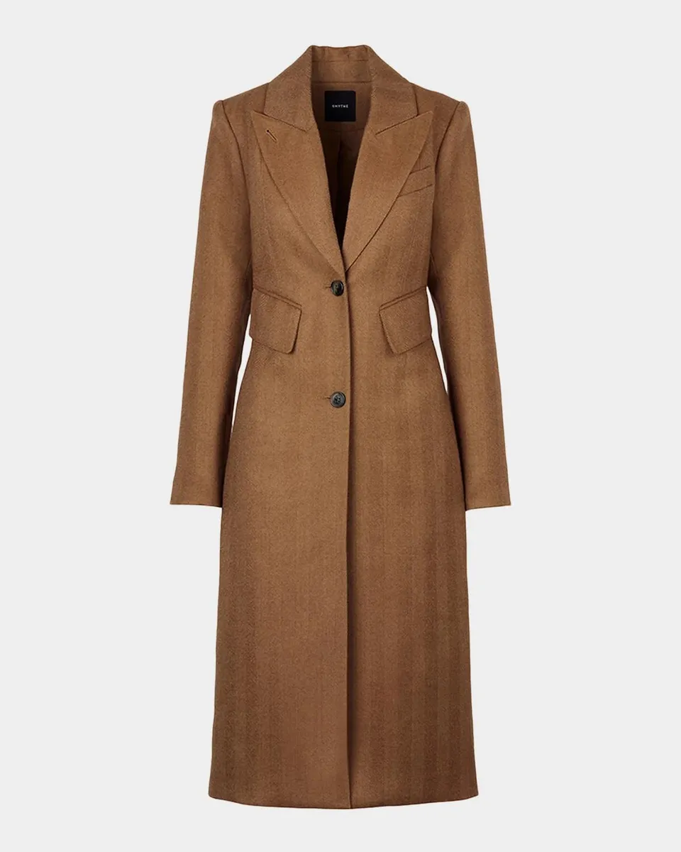 SMYTHE Brando Faux-Fur Collar Wool Coat | Thumbnail 7