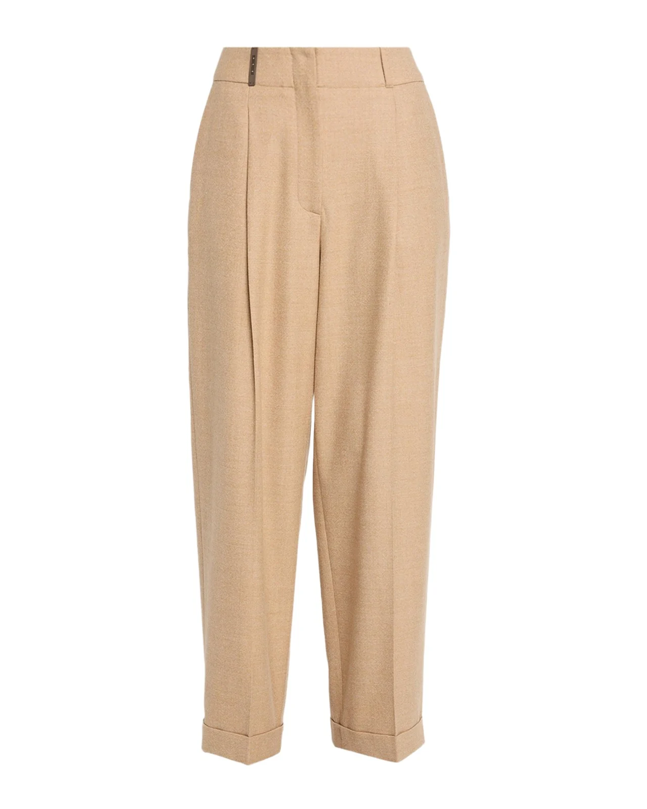 PESERICO Tapered Stretch Wool Crop Pants