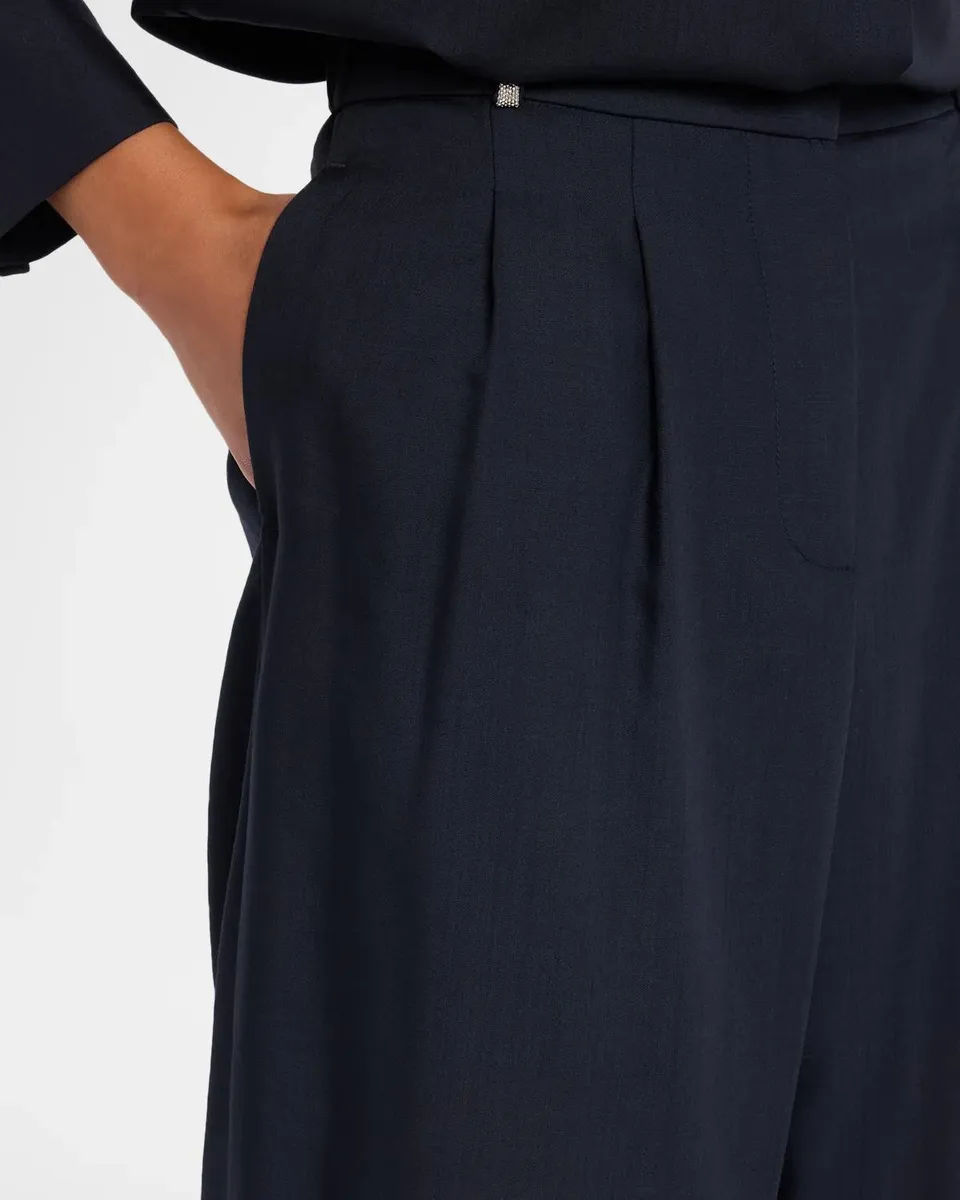 PESERICO Tropical Wool Palazzo Pants | Thumbnail 5
