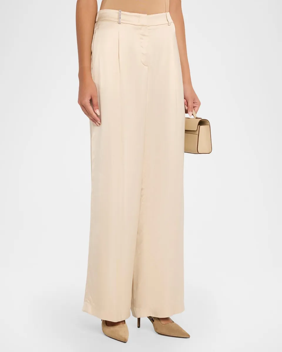 PESERICO Wide-Leg Viscose Pants | Thumbnail 4 PESERICO Wide-Leg Viscose Pants | Thumbnail 4