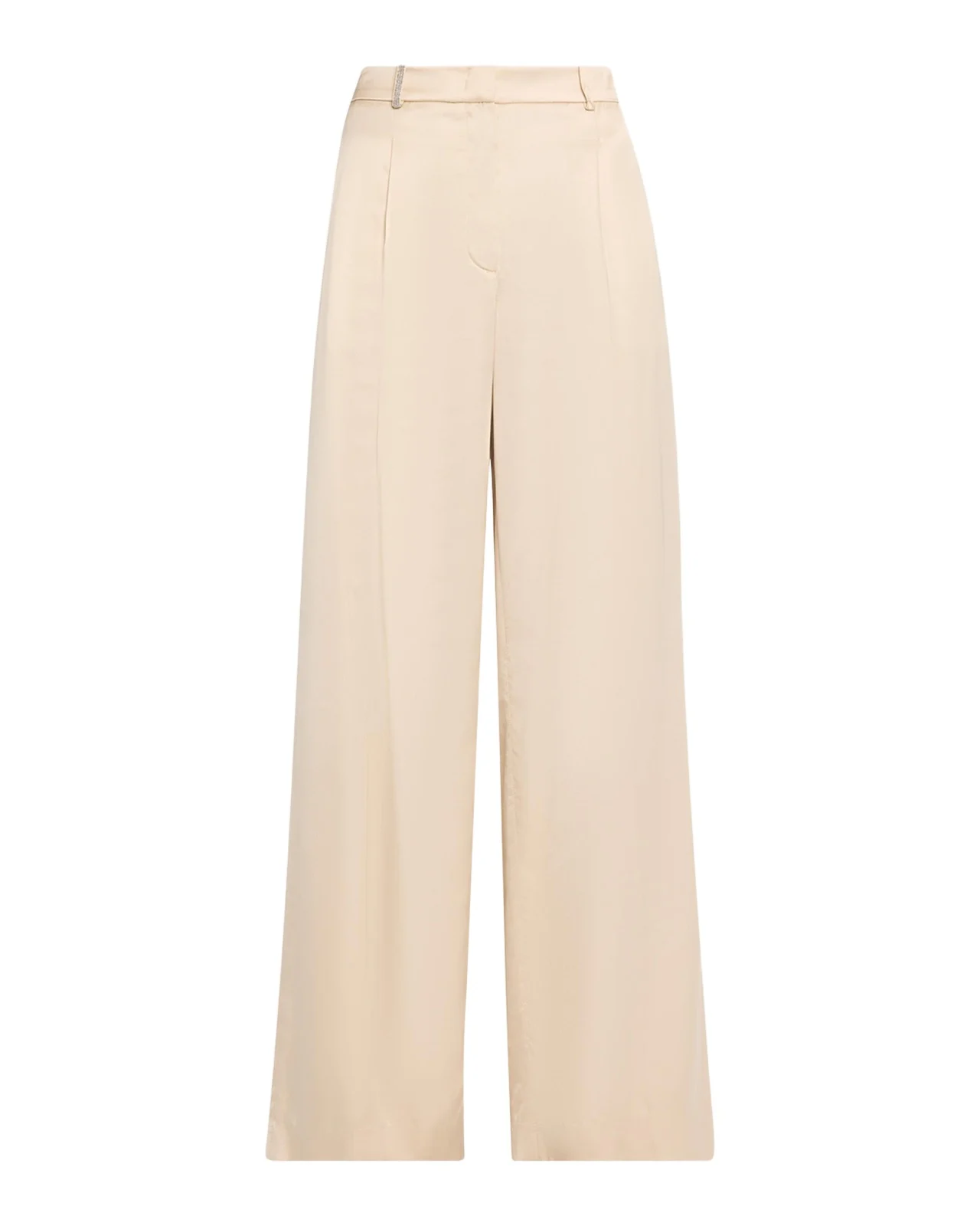 Wide-Leg Viscose Pants