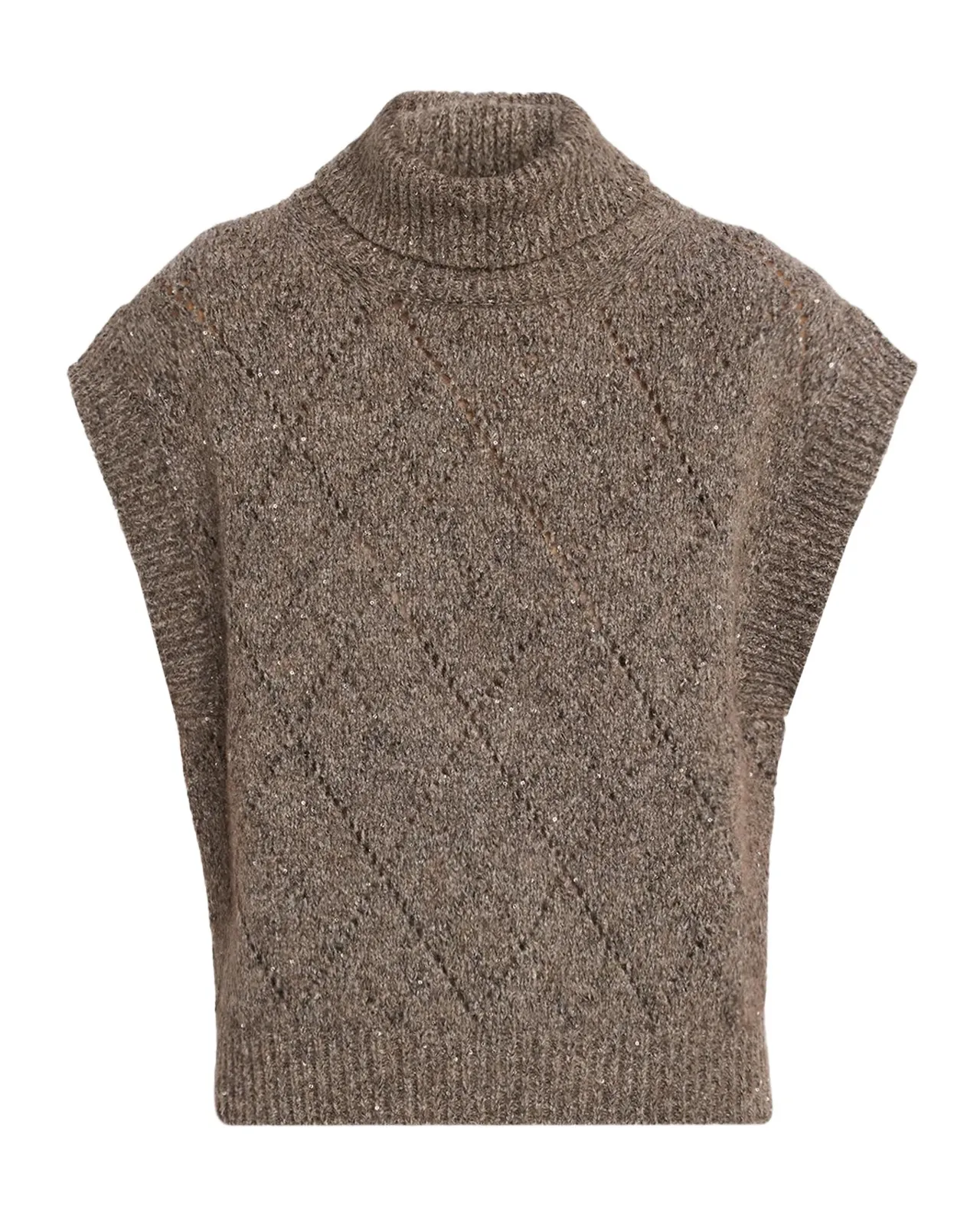Diamond Pointelle Knit Turtleneck Sweater Diamond Pointelle Knit Turtleneck Sweater