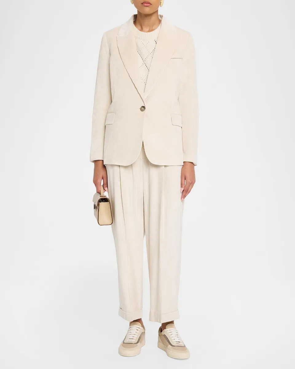 PESERICO Cropped Straight-Leg Pants | Thumbnail 2
