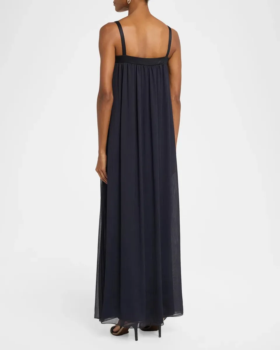 PESERICO Sleeveless Chain-Trim Maxi Dress | Thumbnail 3 PESERICO Sleeveless Chain-Trim Maxi Dress | Thumbnail 3