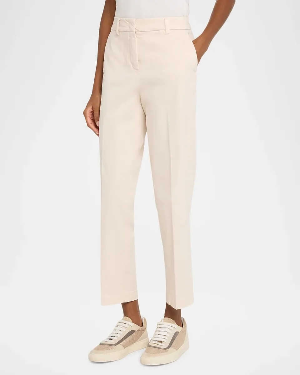 PESERICO Cropped Straight-Leg Pants | Thumbnail 4