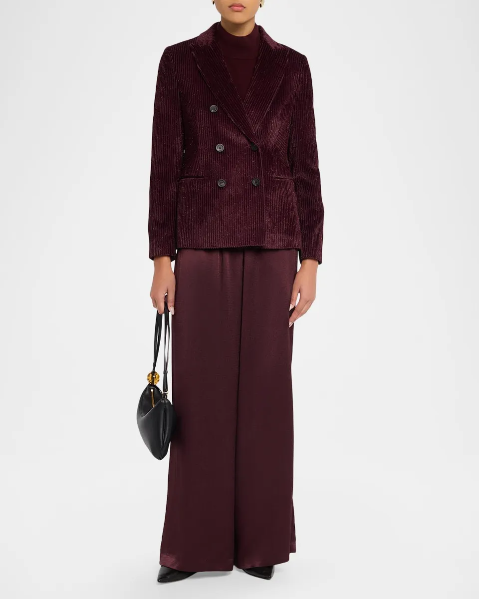 PESERICO Viscose Twill Wide-Leg Trousers | Thumbnail 2 PESERICO Viscose Twill Wide-Leg Trousers | Thumbnail 2