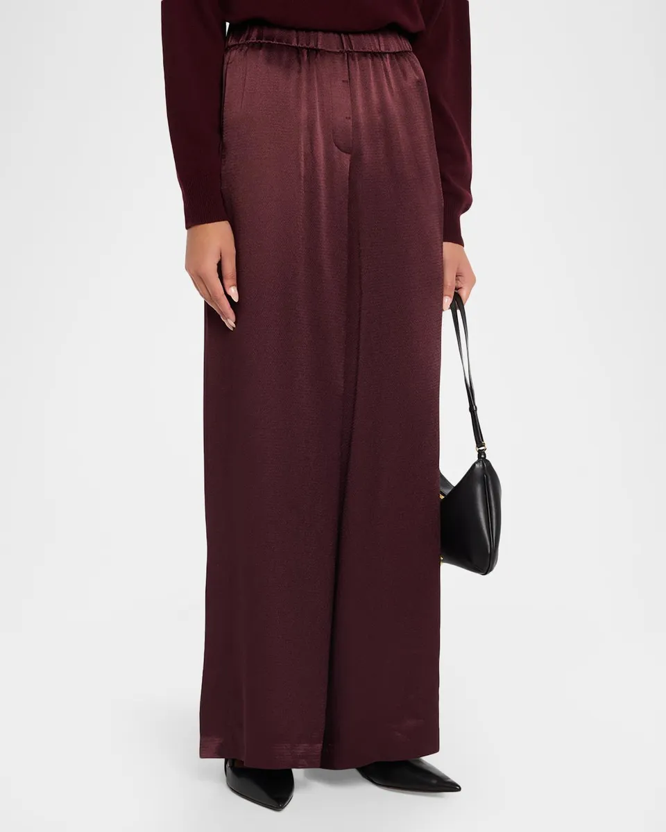 PESERICO Viscose Twill Wide-Leg Trousers | Thumbnail 4 PESERICO Viscose Twill Wide-Leg Trousers | Thumbnail 4