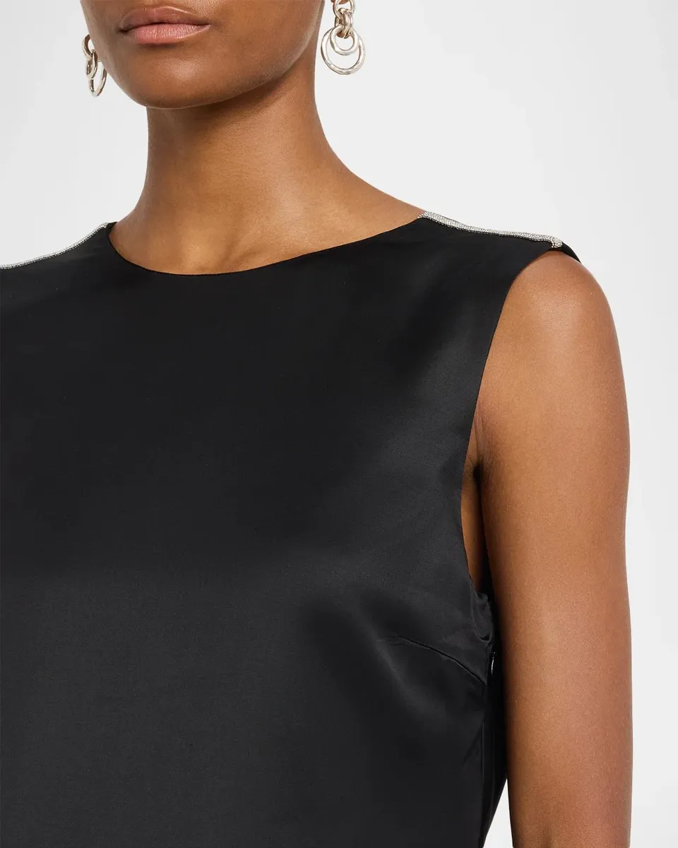 PESERICO Sleeveless Chain-Trim Gown | Thumbnail 5 PESERICO Sleeveless Chain-Trim Gown | Thumbnail 5