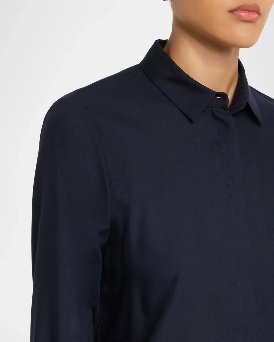 PESERICO Button-Front Tropical Wool Shirt | Thumbnail 5 PESERICO Button-Front Tropical Wool Shirt | Thumbnail 5