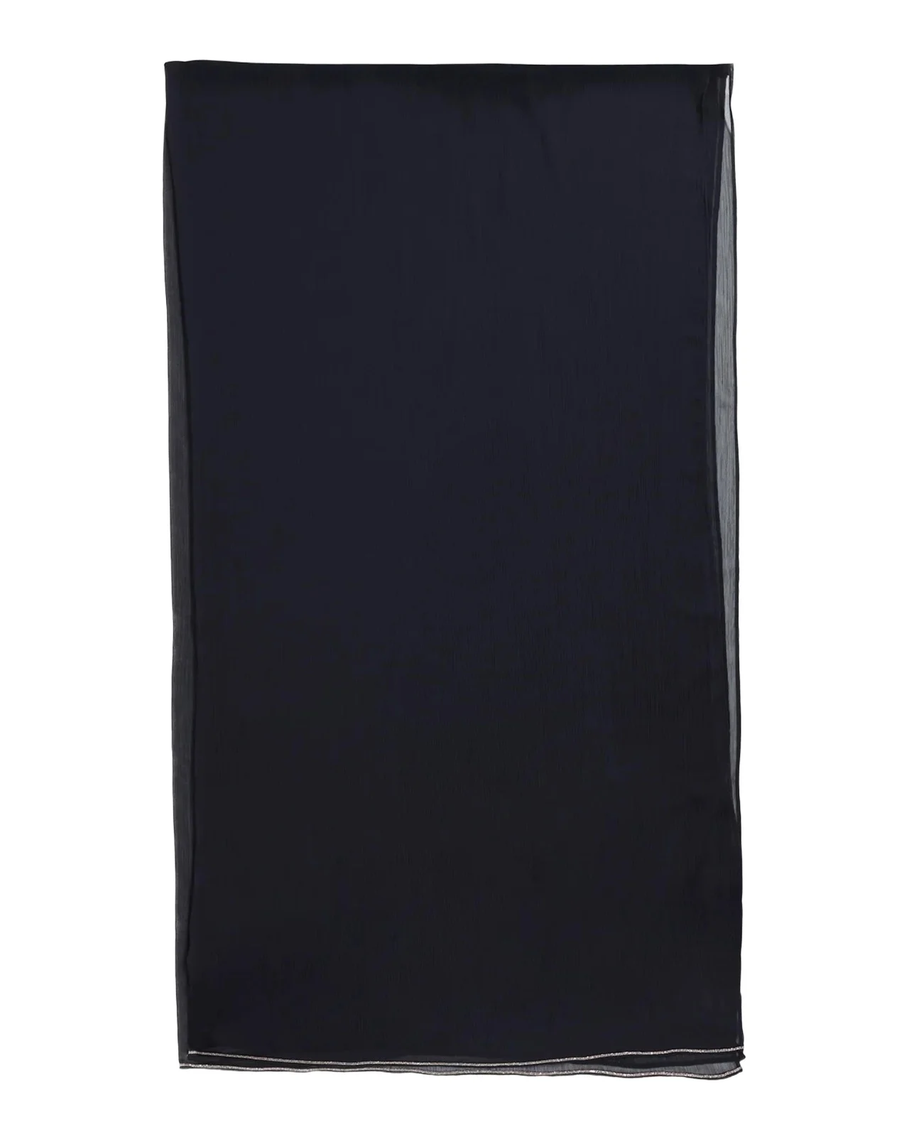 PESERICO Chain-Trim Ribbed Scarf