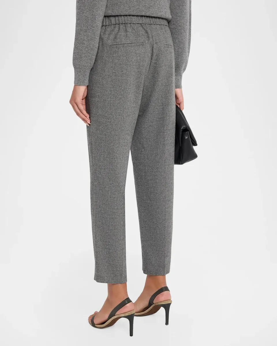 PESERICO Cropped Straight-Leg Pants | Thumbnail 3