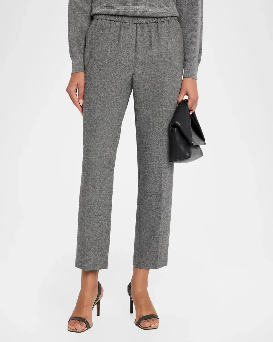 PESERICO Cropped Straight-Leg Pants | Thumbnail 4