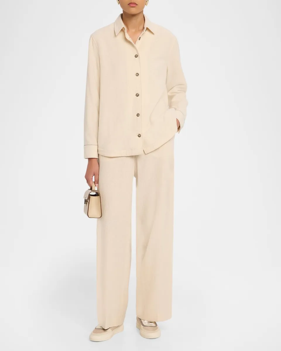 PESERICO Button-Front Shimmer Knit Jacket | Thumbnail 2