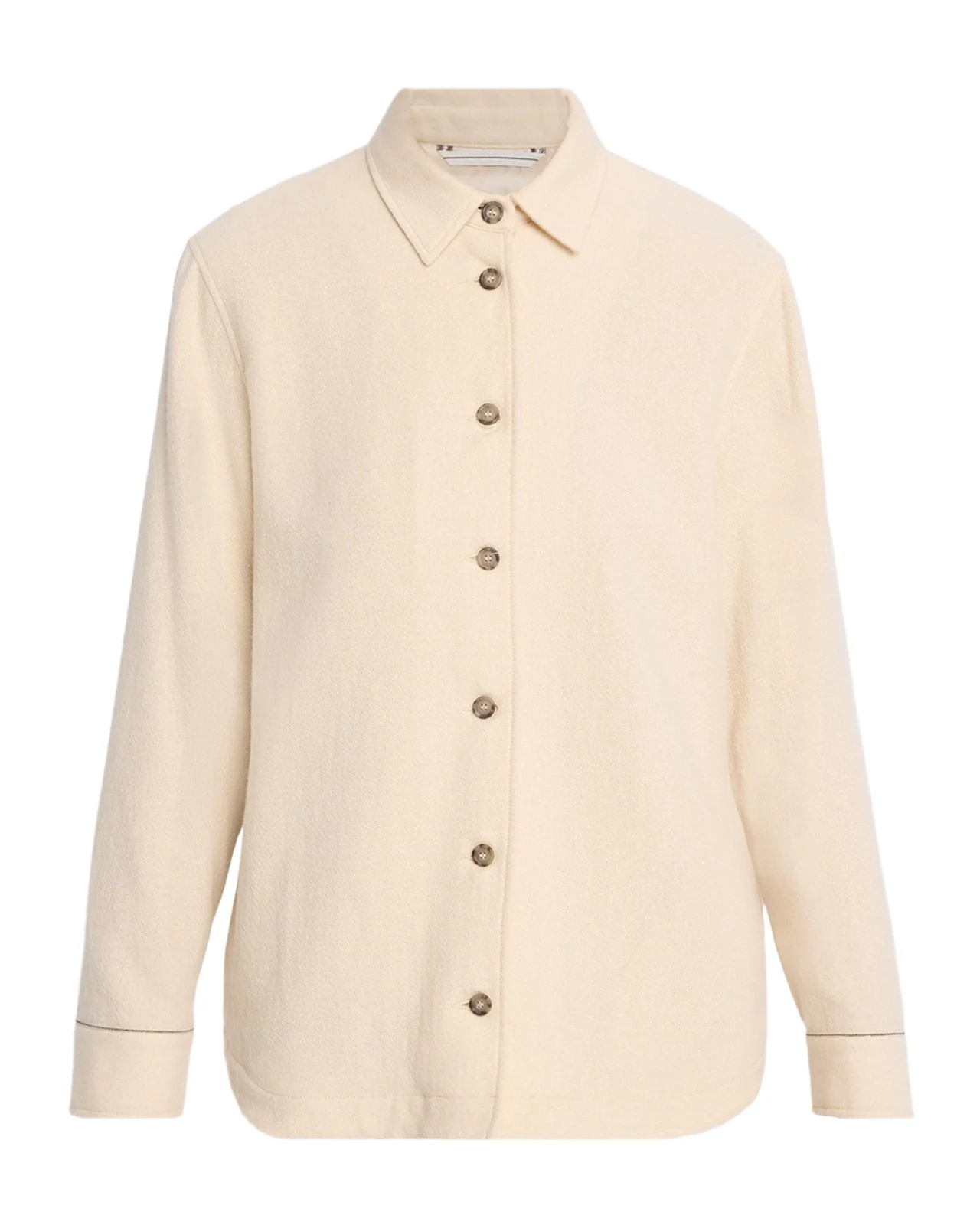 PESERICO Button-Front Shimmer Knit Jacket