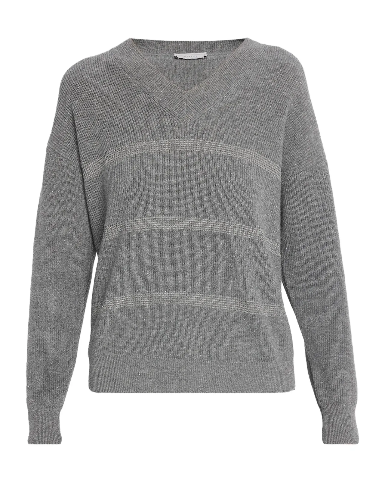 Striped V-Neck Knit Sweater Striped V-Neck Knit Sweater