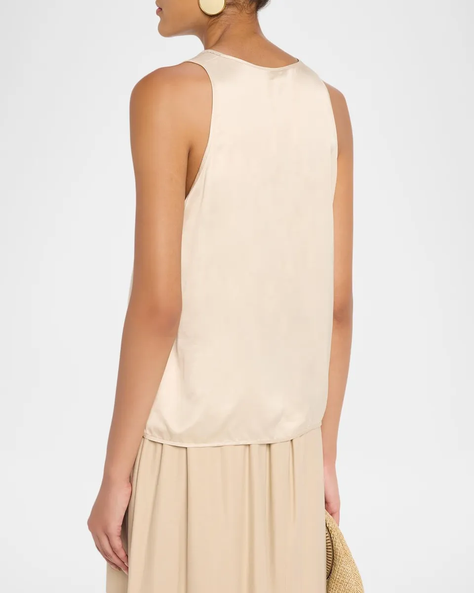 PESERICO Sleeveless Chain-Trim Scoopneck Top | Thumbnail 3 PESERICO Sleeveless Chain-Trim Scoopneck Top | Thumbnail 3