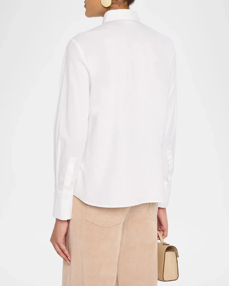 PESERICO Bib-Front Stretch Cotton Shirt | Thumbnail 3 PESERICO Bib-Front Stretch Cotton Shirt | Thumbnail 3