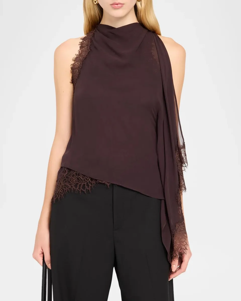 A.L.C. Renata Lace-Trim Tank Top | Thumbnail 4 A.L.C. Renata Lace-Trim Tank Top | Thumbnail 4