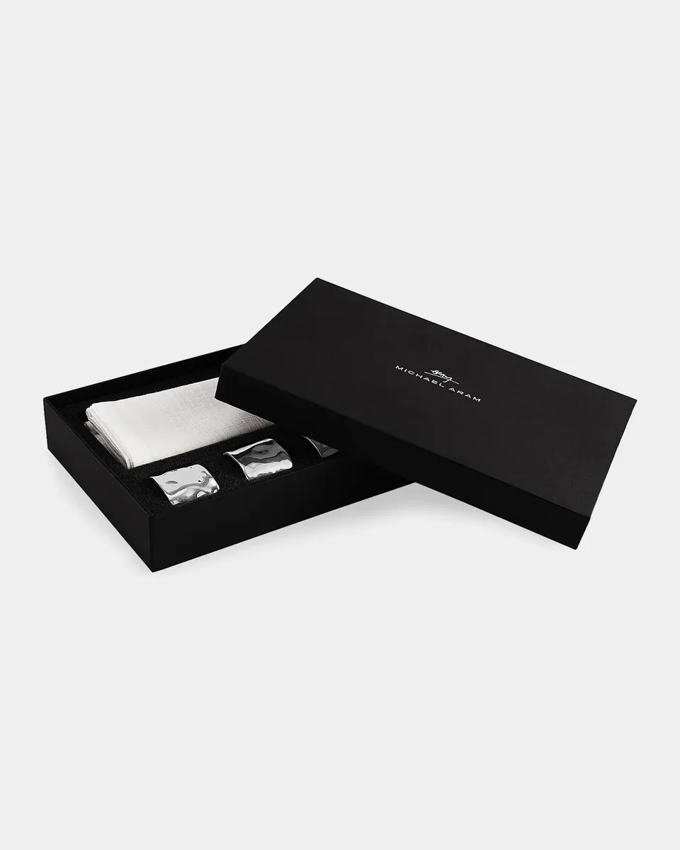 Michael Aram Reflective Napkins & Napkin Rings Gift Set | Thumbnail 2 Michael Aram Reflective Napkins & Napkin Rings Gift Set | Thumbnail 2