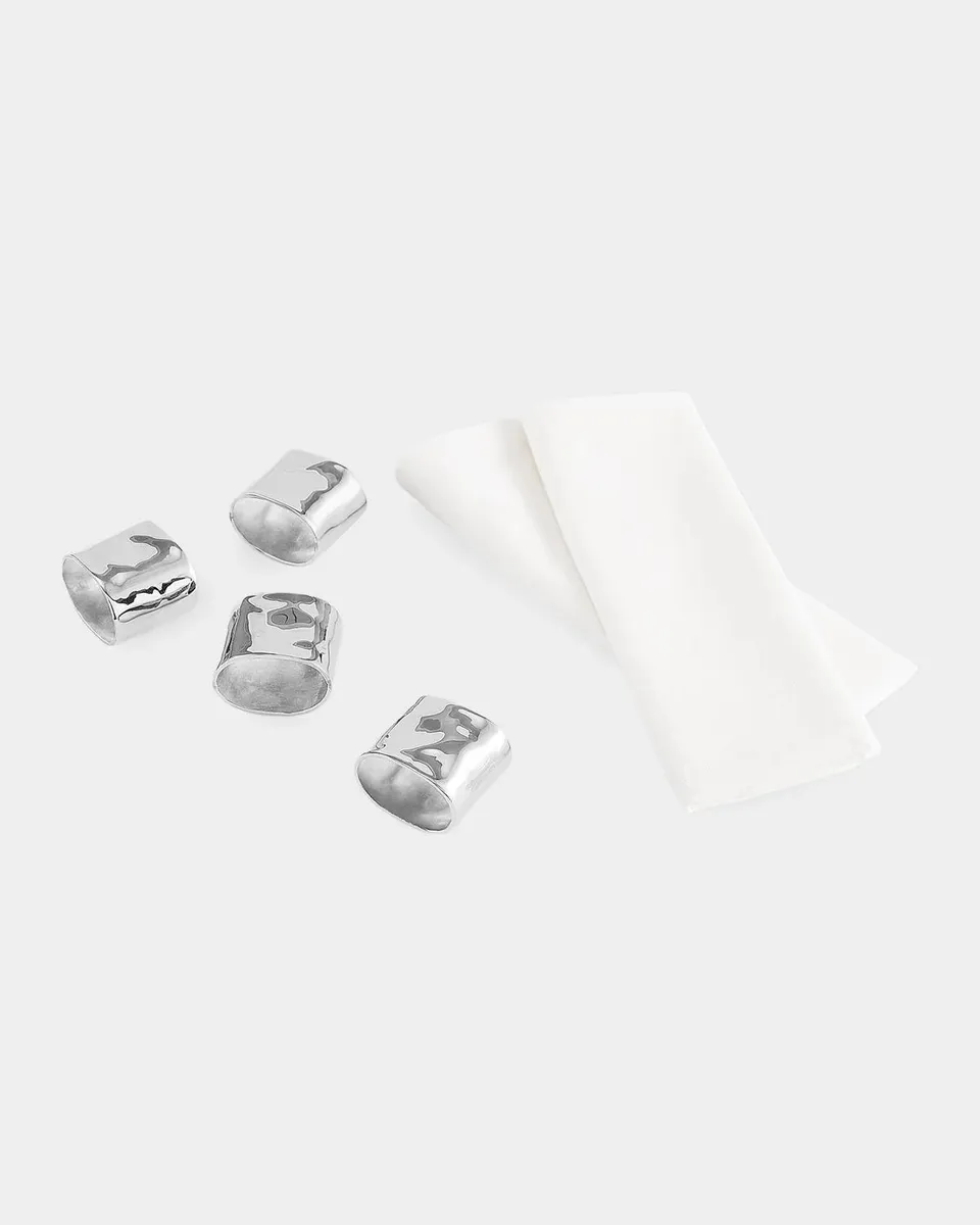 Michael Aram Reflective Napkins & Napkin Rings Gift Set | Thumbnail 3 Michael Aram Reflective Napkins & Napkin Rings Gift Set | Thumbnail 3