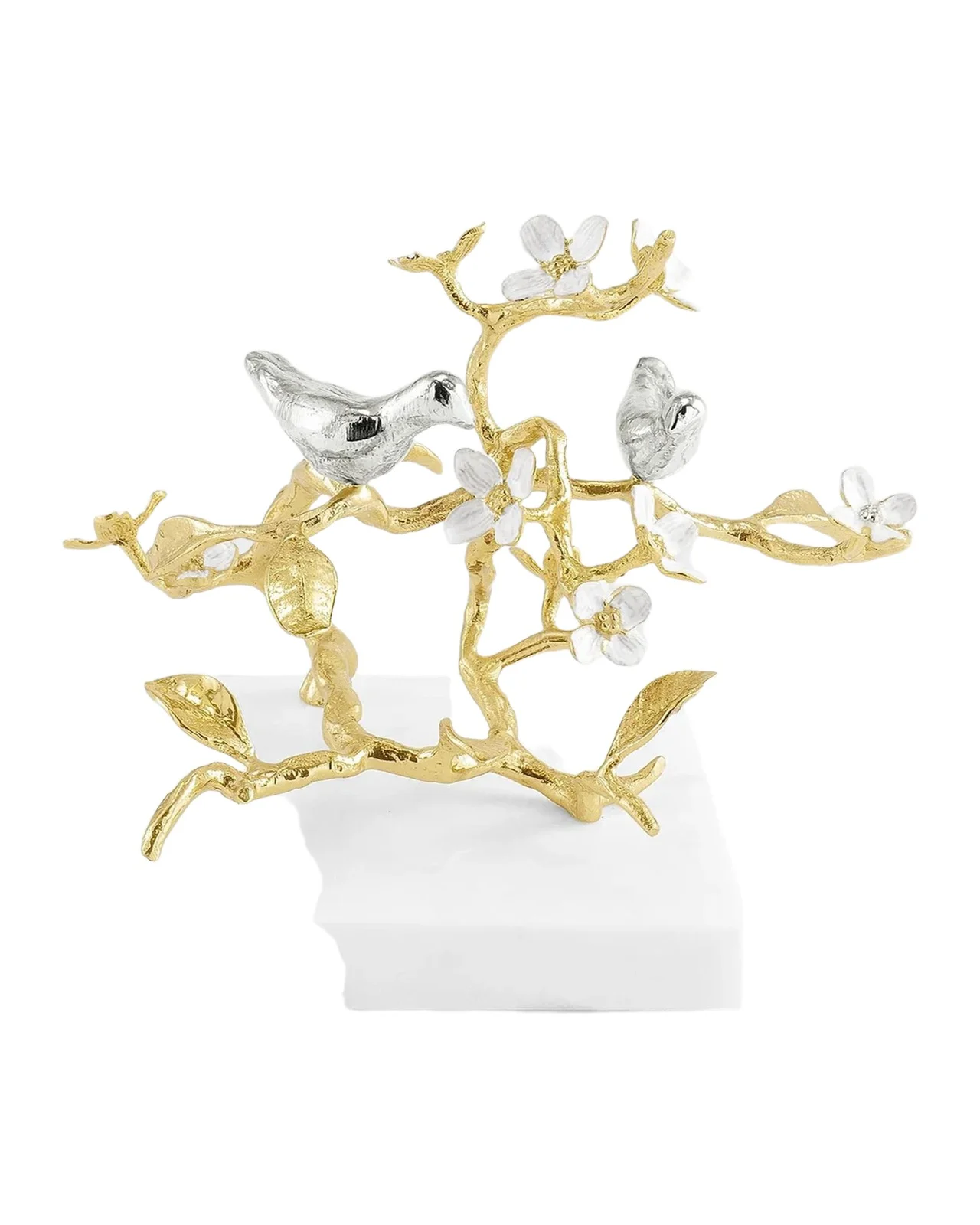 Michael Aram Lovebirds Silver & Gold Decorative Object
