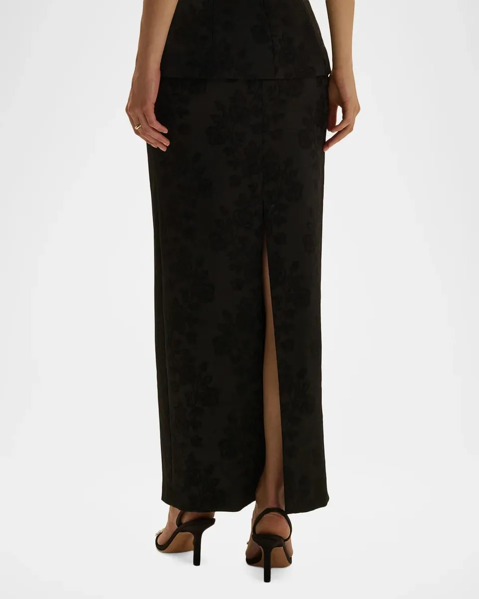 Favorite Daughter The As Promised Floral Jacquard Maxi Skirt | Thumbnail 3 Favorite Daughter The As Promised Floral Jacquard Maxi Skirt | Thumbnail 3