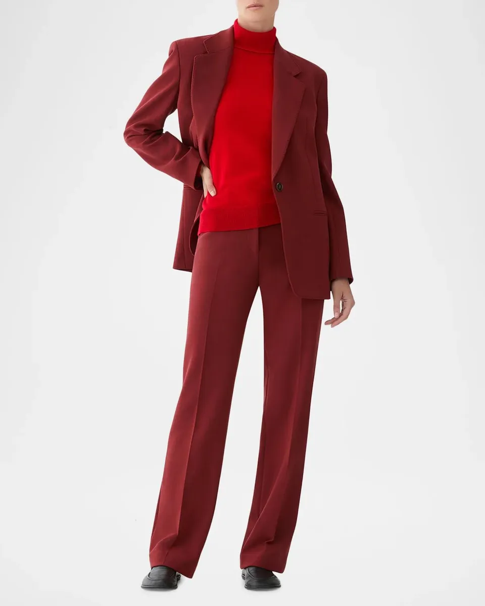Lafayette 148 New York Reade Double-Face Stretch Wool Pants | Thumbnail 2 Lafayette 148 New York Reade Double-Face Stretch Wool Pants | Thumbnail 2