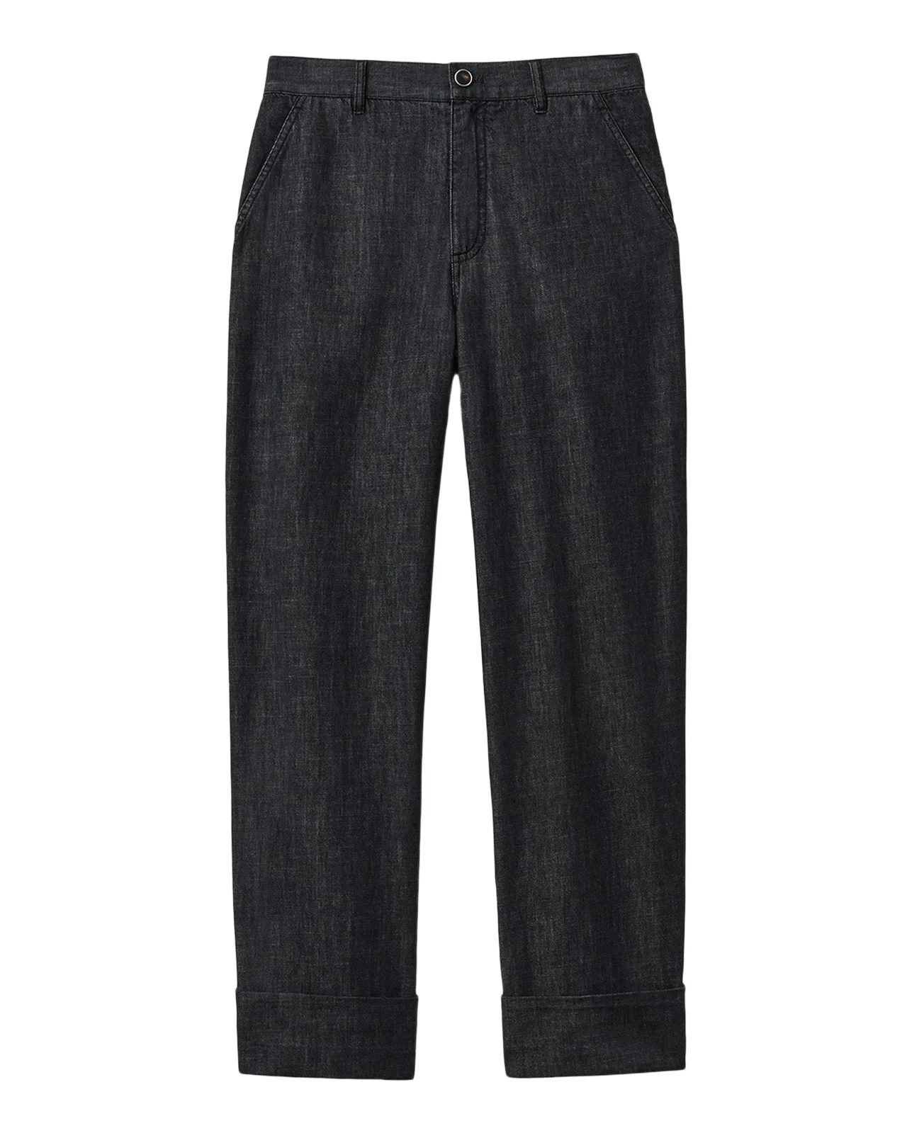 Highline Straight-Leg Cotton Chambray Pants Highline Straight-Leg Cotton Chambray Pants